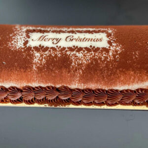 Tiramisu Yule log