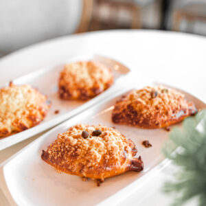 Pistachio Crème Brulee Brioche